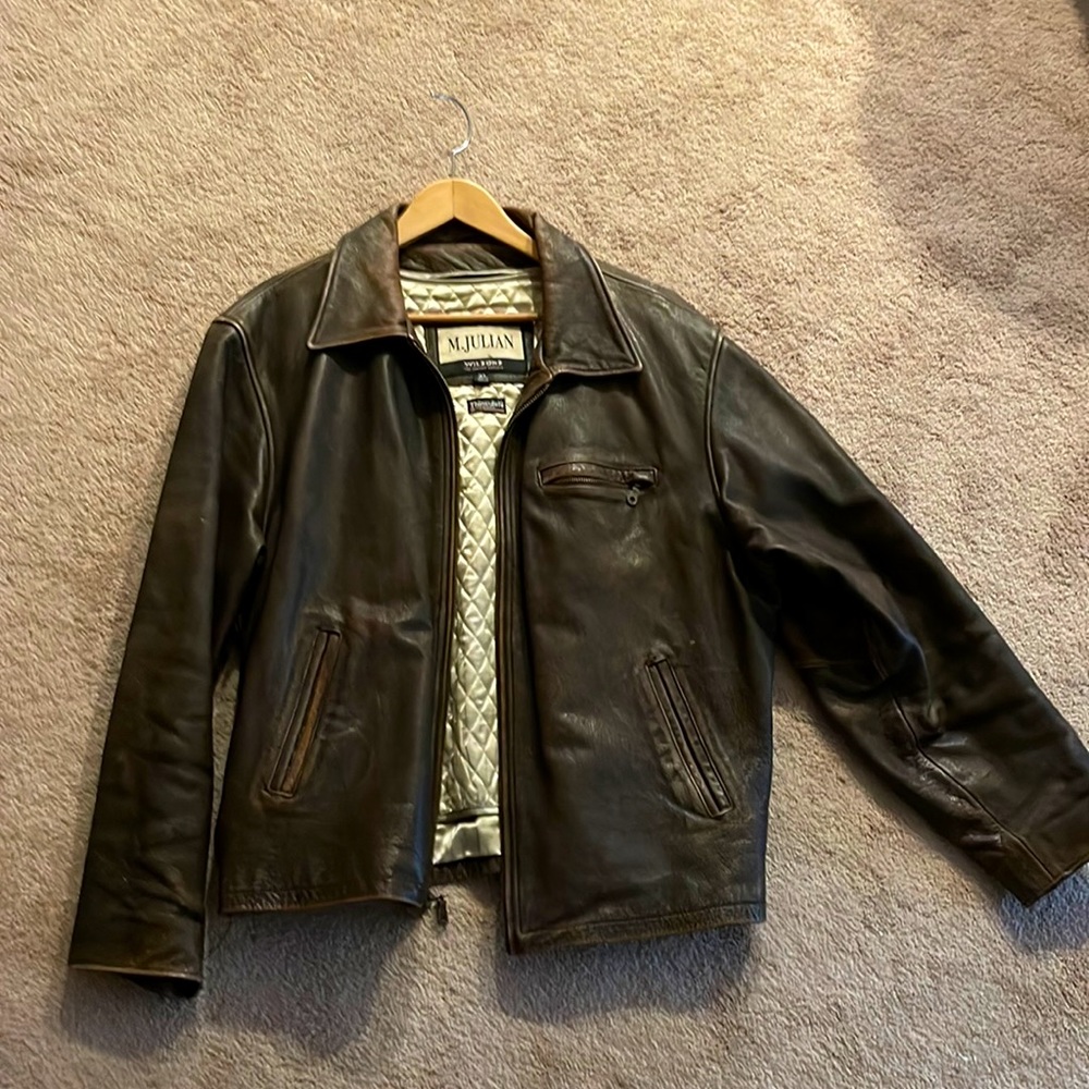Wilson brown leather jacket